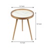 Marwood Large End Table In White & Brown Finish