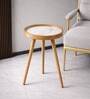 Marwood Large End Table In White & Brown Finish