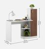 Masa Writing Table In White & Oak Finish