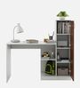 Masa Writing Table In White & Oak Finish