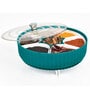 7 Section Rotating Base Spice Storage Box (Blue)