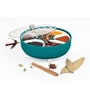 7 Section Rotating Base Spice Storage Box (Blue)