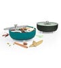 7 Section Rotating Base Spice Storage Box (Blue)