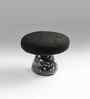 Masala Chai Pebble Granite Stool In Black Finish