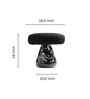 Masala Chai Pebble Granite Stool In Black Finish