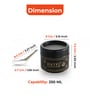 Masala Container Set with Spoon, Airtight Galvanized Iron Spice Box for Kitchen Storage, Black