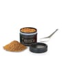 Masala Container Set with Spoon, Airtight Galvanized Iron Spice Box for Kitchen Storage, Black