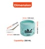 Masala Container Set with Spoon, Airtight Galvanized Iron Spice Box for Kitchen Storage, Sky Blue