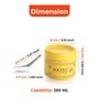 Masala Container Set with Spoon, Airtight Galvanized Iron Spice Box for Kitchen Storage, Yellow