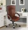 Mascotbr Leatherette Executive Chair in Brown Colour