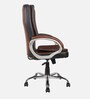 Mascotbr Leatherette Executive Chair in Brown Colour