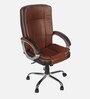 Mascotbr Leatherette Executive Chair in Brown Colour