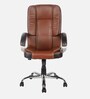 Mascotbr Leatherette Executive Chair in Brown Colour
