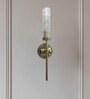 Mashal Metal & Glass E27 Holder Wallchieres (Antique Gold)