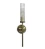 Mashal Metal & Glass E27 Holder Wallchieres (Antique Gold)