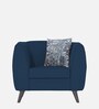Mason Fabric 1 Seater Sofa In Blue Colour