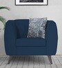 Mason Fabric 1 Seater Sofa In Blue Colour