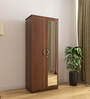 Massif 2 Door Wardrobe With Mirror in Urban Walnut Finish