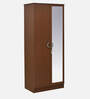 Massif 2 Door Wardrobe With Mirror in Urban Walnut Finish