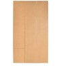 Masters High Gloss 3 Door Wardrobe in Oak & White Finish