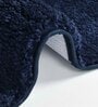 Blue Geometric Microfiber 16X24 Inches Anti Skid Door Mats