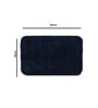 Blue Geometric Microfiber 16X24 Inches Anti Skid Door Mats