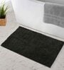 Grey Geometric Microfiber 16X24 Inches Anti Skid Door Mats