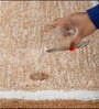 Beige Geometric Microfiber 20X32 Inches Anti Skid Door Mats