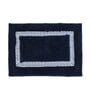 Blue Geometric Microfiber 16X24 Inches Anti Skid Door Mats