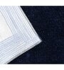 Blue Geometric Microfiber 16X24 Inches Anti Skid Door Mats