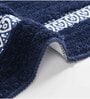 Blue Geometric Microfiber 16X24 Inches Anti Skid Door Mats