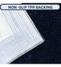 Blue Geometric Microfiber 16X24 Inches Anti Skid Door Mats