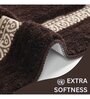Brown Geometric Microfiber 20X32 Inches Anti Skid Door Mats