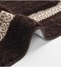 Brown Geometric Microfiber 20X32 Inches Anti Skid Door Mats