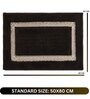 Brown Geometric Microfiber 20X32 Inches Anti Skid Door Mats