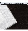 Brown Geometric Microfiber 20X32 Inches Anti Skid Door Mats