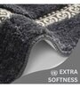 Grey Geometric Microfiber 20X32 Inches Anti Skid Door Mats