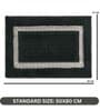 Grey Geometric Microfiber 20X32 Inches Anti Skid Door Mats