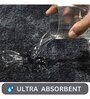 Grey Geometric Microfiber 20X32 Inches Anti Skid Door Mats