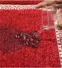 Red Solid Microfiber 20X32 Inches Anti Skid Door Mats