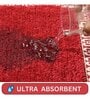 Red Solid Microfiber 20X32 Inches Anti Skid Door Mats