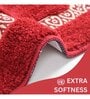 Red Solid Microfiber 20X32 Inches Anti Skid Door Mats