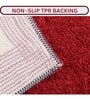 Red Solid Microfiber 20X32 Inches Anti Skid Door Mats