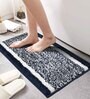 Blue Solid Microfiber 20X32 Inches Anti Skid Door Mats