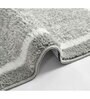 Grey Solid Microfiber 16X24 Inches Anti Skid Door Mats