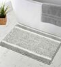 Grey Solid Microfiber 16X24 Inches Anti Skid Door Mats