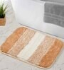 Beige Abstract Microfiber 16X24 Inches Anti Skid Door Mats
