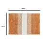 Beige Abstract Microfiber 20X32 Inches Anti Skid Door Mats
