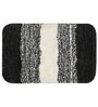 Black Abstract Microfiber 16X24 Inches Anti Skid Door Mats