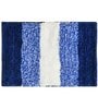 Blue Abstract Microfiber 16X24 Inches Anti Skid Door Mats